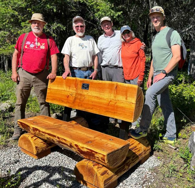Unveiling Honorary Benches at Harrell Forest
